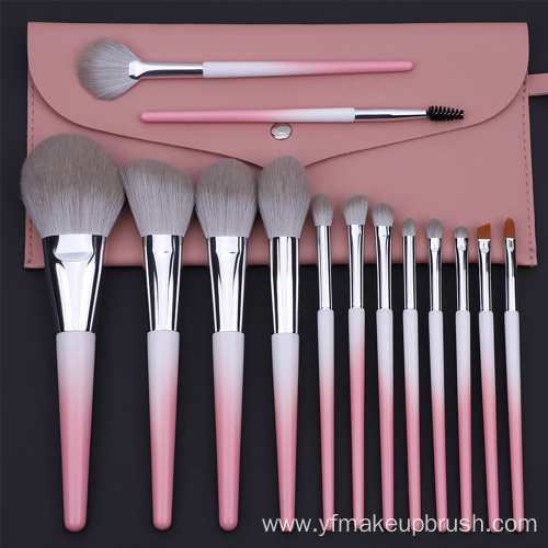 new high-end quality luxury pink makeup brush set